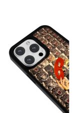 iPhone 15 Pro Max Uyumlu Maskeli Kaplan Deseni Desenli Parlak Telefon Kılıfı - Görsel 3