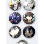 Bungou Stray Dogs Nikolai Gogol Anime ve Ranpo Anime 6'lı Metal Rozet Seti 58mm İğneli Buton Çanta Yaka Rozeti