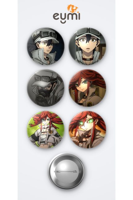 Gachiakuta Follo Tunito Anime ve Riyo Reaper Anime 6'lı Metal Rozet Seti 58mm İğneli Buton Çanta Yaka Rozeti - 58mm Metal İğneli Buton Rozet | Eymi