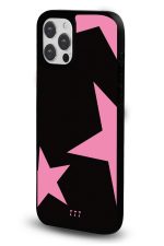 iPhone 11 Uyumlu Pembe Yıldızlar 777 Desenli Parlak Telefon Kılıfı - Görsel 2