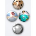 BTS Yoongi 3'lü Metal Rozet Seti 58mm İğneli Buton Çanta Yaka Rozeti