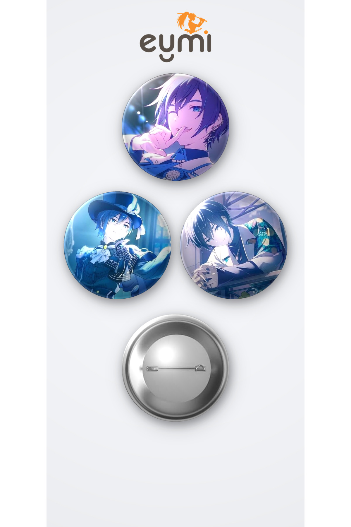 Project SEKAI KAITO 3'lü Metal Rozet Seti 58mm İğneli Buton Çanta Yaka Rozeti - 58mm Metal İğneli Buton Rozet | Eymi Project SEKAI KAITO 3'lü Metal Rozet Seti 58mm İğneli Buton Çanta Yaka Rozeti - 58mm Metal İğneli Buton Rozet | Eymi