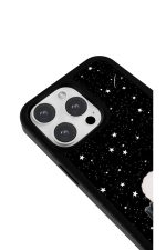 iPhone 16 Pro Max Uyumlu Yıldızlı Fiyonklu Tavşan Desenli Parlak Telefon Kılıfı - Görsel 3