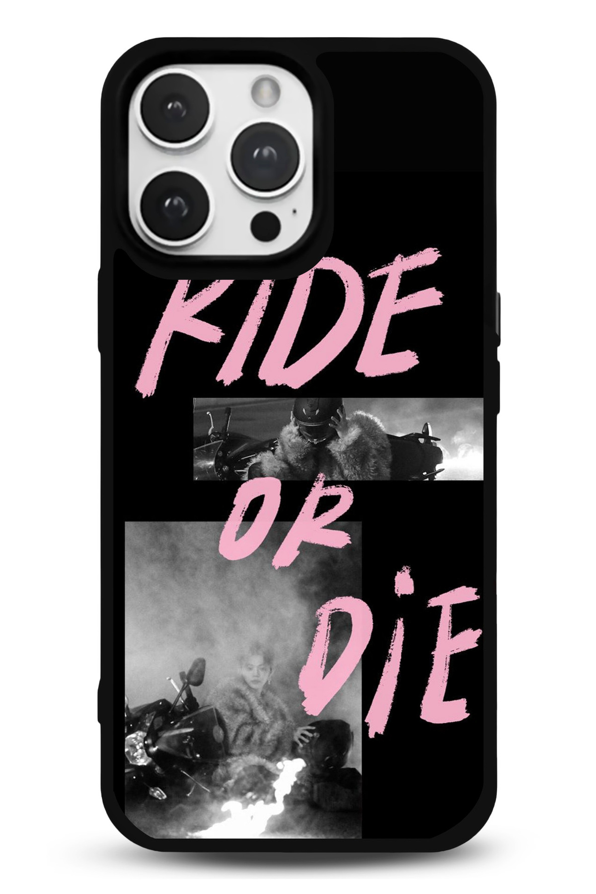 iPhone 17 Uyumlu Ride Or Die Desenli Parlak Telefon Kılıfı