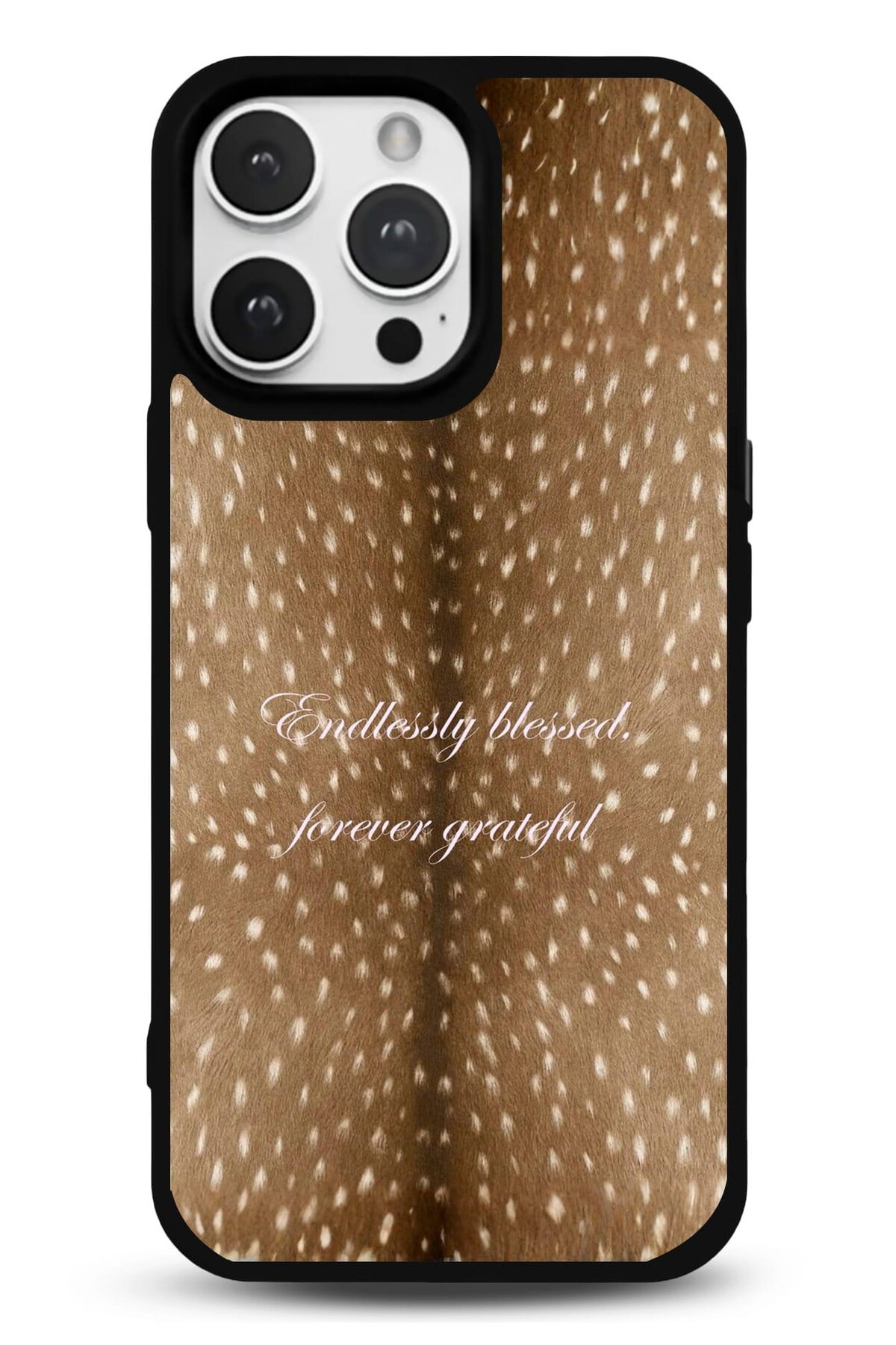 iPhone 11 Uyumlu Endlessly Blessed Bambi Desenli Parlak Telefon Kılıfı - Kişiye Özel 3D LED Gece Lambası & Hediye | Eymi