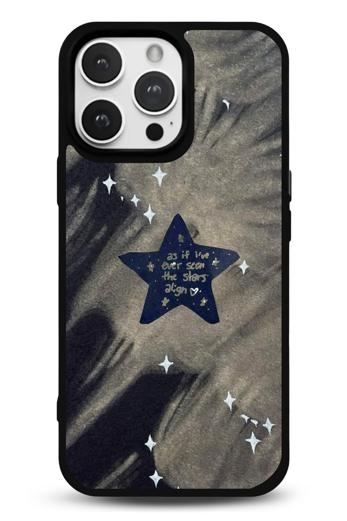 iPhone 14 Pro Uyumlu Stars Desenli Parlak Telefon Kılıfı