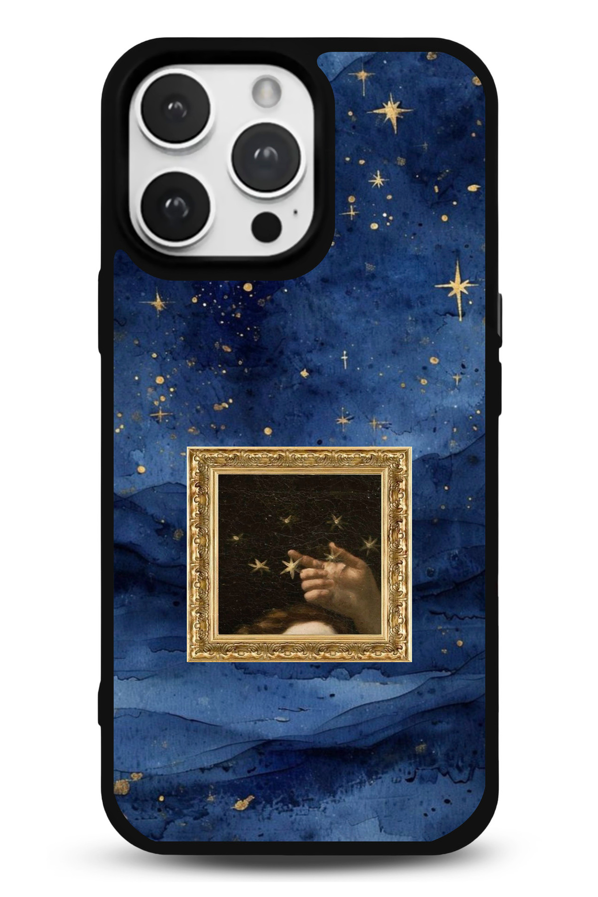 iPhone 14 Uyumlu Touch Of Sky Desenli Parlak Telefon Kılıfı