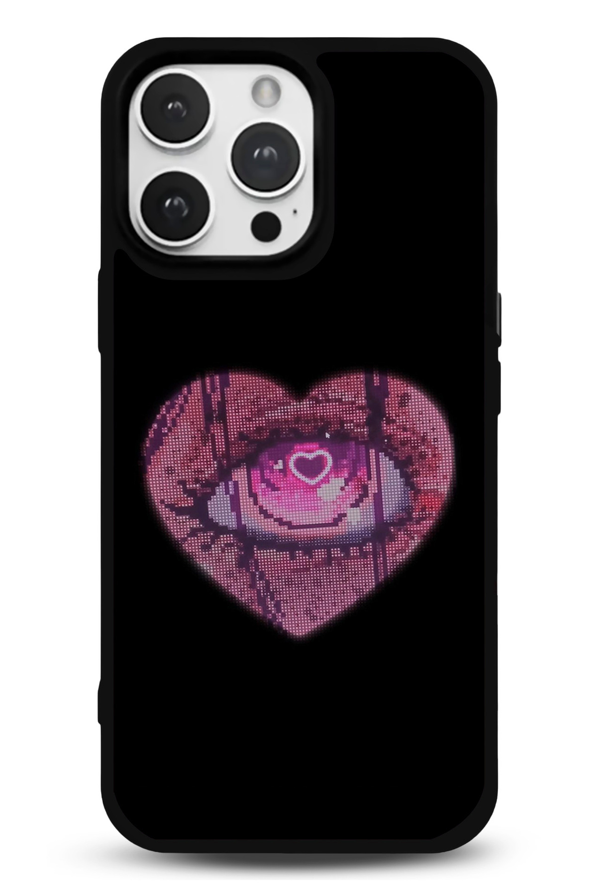 iPhone 13 Uyumlu Anime Kalpli Desenli Parlak Telefon Kılıfı - Kişiye Özel 3D LED Gece Lambası & Hediye | Eymi