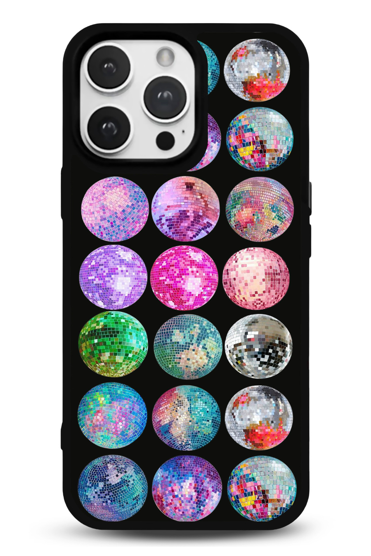 iPhone 11 Uyumlu DiscoBall Desenli Parlak Telefon Kılıfı - Kişiye Özel 3D LED Gece Lambası & Hediye | Eymi