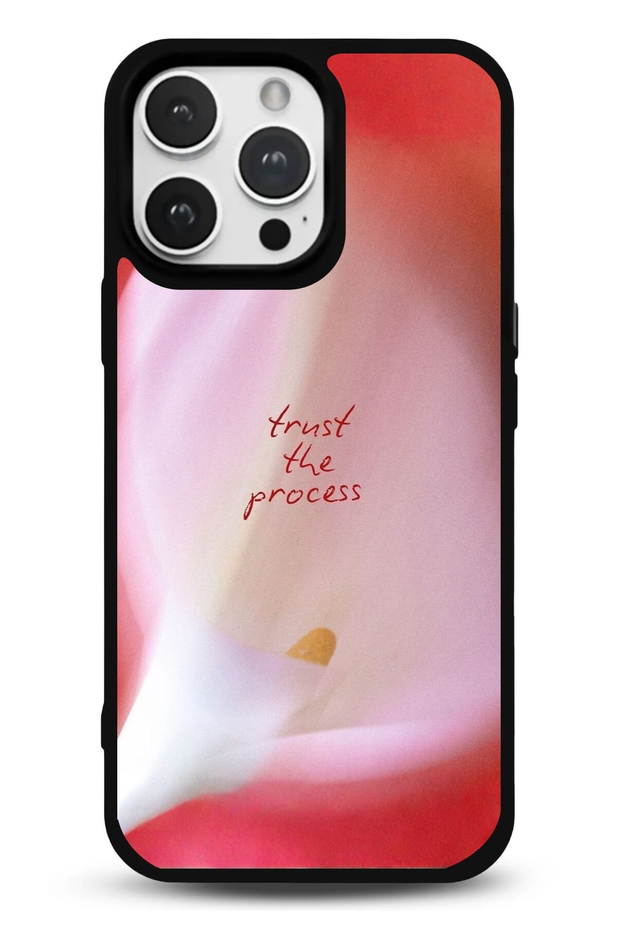 iPhone 14 Pro Max Uyumlu Trust The Process Desenli Parlak Telefon Kılıfı - Kişiye Özel 3D LED Gece Lambası & Hediye | Eymi
