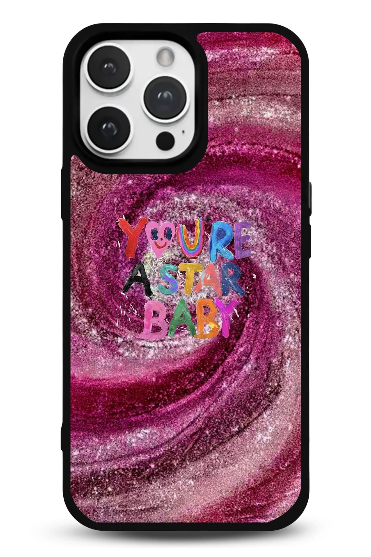 iPhone 16 Uyumlu Youre A Star Baby Desenli Parlak Telefon Kılıfı - Kişiye Özel 3D LED Gece Lambası & Hediye | Eymi