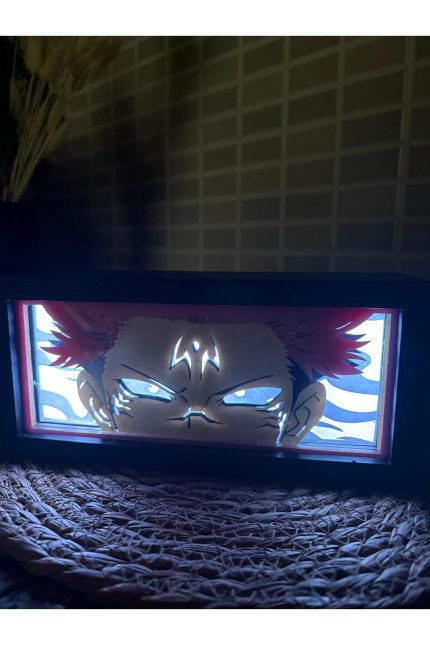 Jujutsu Kaisen Ryomen Sukuna Anime Light Box Gölge Kutusu Gece Lambası