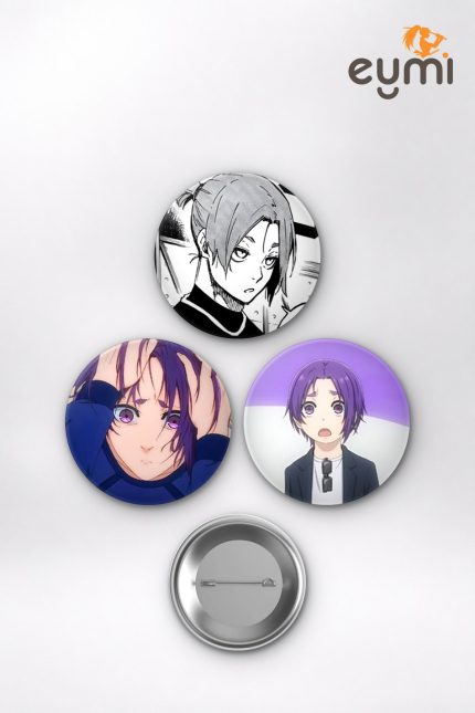 Blue Lock Animesi Reo Mikage Anime Rozet Seti Set 1 3’lü (58 mm)