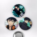 Jujutsu Kaisen Animesi Megumi Fushiguro Anime Rozet Seti Set 1 3’lü (58 mm)