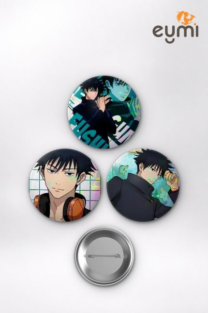 Jujutsu Kaisen Animesi Megumi Fushiguro Anime Rozet Seti Set 1 3’lü (58 mm)