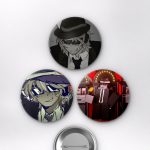 Indie Estetiği Animesi Chance Boy ve Girl Art Anime Rozet Seti Set 1 3’lü (58 mm)