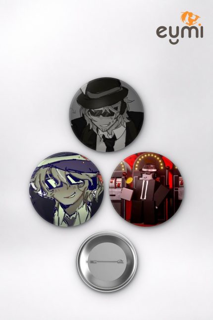Indie Estetiği Animesi Chance Boy ve Girl Art Anime Rozet Seti Set 1 3’lü (58 mm)