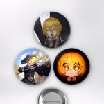 Limbus Company Don Quixote Sinner Oyun Temalı Çanta Süsü İğneli Buton Rozet Seti Set 1 3’lü (58 mm)