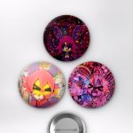 Stomach Book Animesi Stomach Book Albüm ve Müzik İkonları Anime Rozet Seti Set 2 3’lü (58 mm)