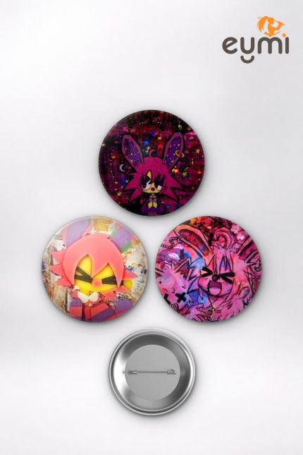 Stomach Book Animesi Stomach Book Albüm ve Müzik İkonları Anime Rozet Seti Set 2 3’lü (58 mm)