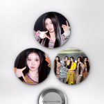 ILLIT Wonhee, Minju, Iroha, Yunah, Moka K-Pop Temalı Çanta Rozeti İğneli Buton Rozet Seti Set 2 3’lü (58 mm)