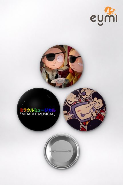 Pokémon Animesi Ash Ketchum ve Pikachu Anime Rozet Seti Set 2 3’lü (58 mm)