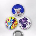 Dragon Ball Z Animesi Son Goku Super Saiyan Anime Rozet Seti Set 2 3’lü (58 mm)