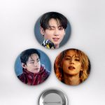 BTS Jungkook, RM, V, Agust D Konser Performansı K-Pop Temalı Çanta Rozeti İğneli Buton Rozet Seti Set 1 3’lü (58 mm)