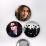BTS Jungkook, RM, V, Agust D Konser Performansı K-Pop Temalı Çanta Rozeti İğneli Buton Rozet Seti Set 2 3’lü (58 mm)