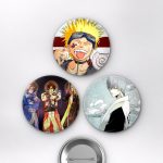 Bleach Animesi Gin Ichimaru ve Trevor Belmont Castlevania Mix Anime Rozet Seti Set 1 3’lü (58 mm)