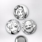 Blue Lock Animesi Rin Itoshi, Yoichi Isagi ve Himiko Toga Mix Anime Rozet Seti Set 3 3’lü (58 mm)