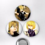Death Note Animesi Mello Manga Kapak Sanatı Anime Rozet Seti Set 1 3’lü (58 mm)