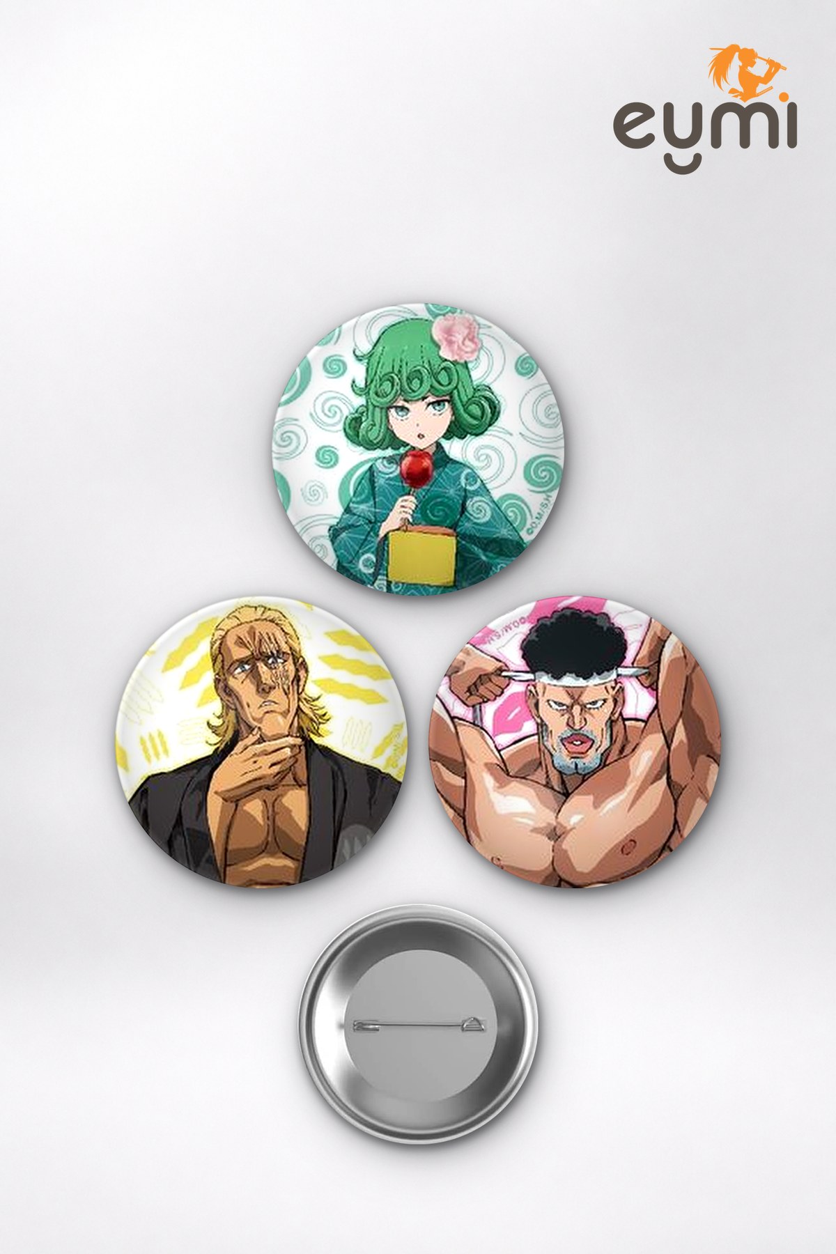 One Punch Man Animesi Saitama, Genos ve Tatsumaki Hero Squad Anime Rozet Seti Set 2 3’lü (58 mm) One Punch Man Animesi Saitama, Genos ve Tatsumaki Hero Squad Anime Rozet Seti Set 2 3’lü (58 mm)