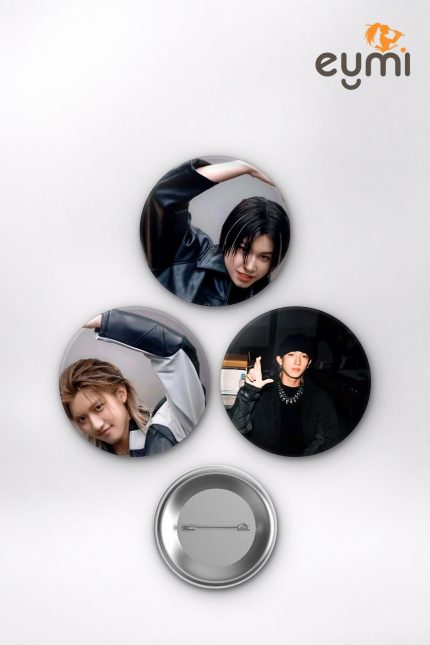 Louis Elliot & Jiho Jourdain Animesi Bestie Matching Anime Rozet Seti Set 1 3’lü (58 mm)