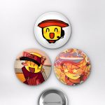 Roblox Work at a Pizza Place Elliot Oyun Temalı Çanta Rozeti İğneli Buton Rozet Seti Set 1 3’lü (58 mm)
