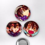 Toilet-Bound Hanako-kun Animesi Hanako-kun ve Yugi Amane Anime Rozet Seti Set 1 3’lü (58 mm)