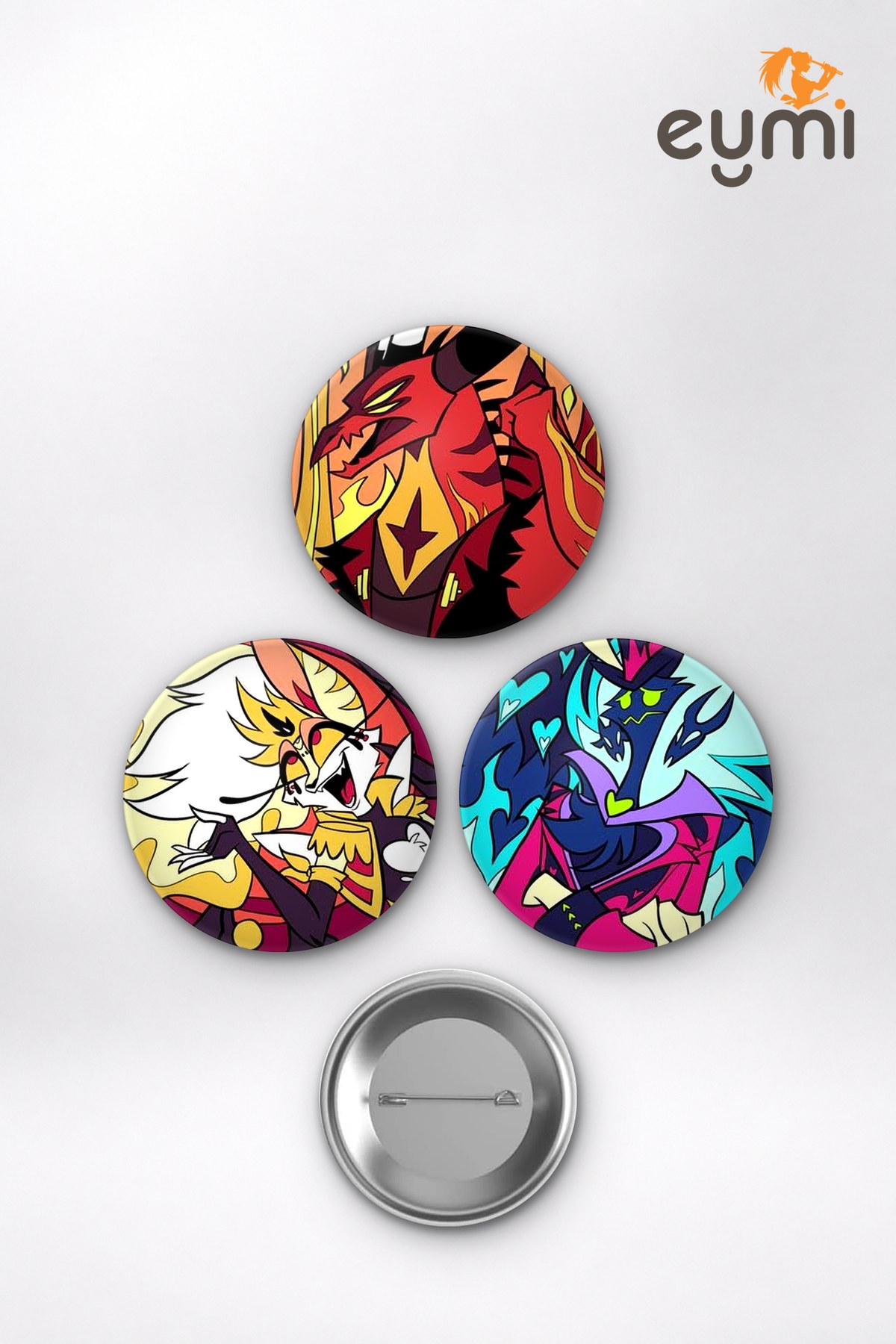 Helluva Boss Animesi Hazbin Hotel Yedi Günah Anime Rozet Seti Set 1 3’lü (58 mm) Helluva Boss Animesi Hazbin Hotel Yedi Günah Anime Rozet Seti Set 1 3’lü (58 mm)
