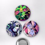 Helluva Boss Animesi Hazbin Hotel Yedi Günah Anime Rozet Seti Set 2 3’lü (58 mm)