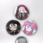 The Amazing Digital Circus Animesi Pomni, Jax ve Ragatha TADC Anime Rozet Seti Set 2 3’lü (58 mm)