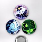 Pokémon Animesi Ash Ketchum ve Pikachu Anime Rozet Seti Set 2 3’lü (58 mm)