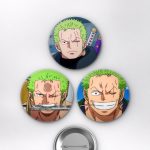 One Piece Animesi Hasır Şapka Korsanları Tayfası Anime Rozet Seti Set 2 3’lü (58 mm)