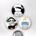 Roblox Slap Battles ve Subspace Tripmine Oyun Temalı Çanta Rozeti İğneli Buton Rozet Seti Set 2 3’lü (58 mm)