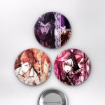 One Piece Animesi Monkey D. Luffy ve Hasır Şapka Korsanları Anime Rozet Seti Set 2 3’lü (58 mm)