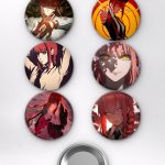 Chainsaw Man Makima, Denji ve Power Temalı Çanta Rozeti İğneli Buton Rozet Seti Set 2 (6 ADET) (58 mm)