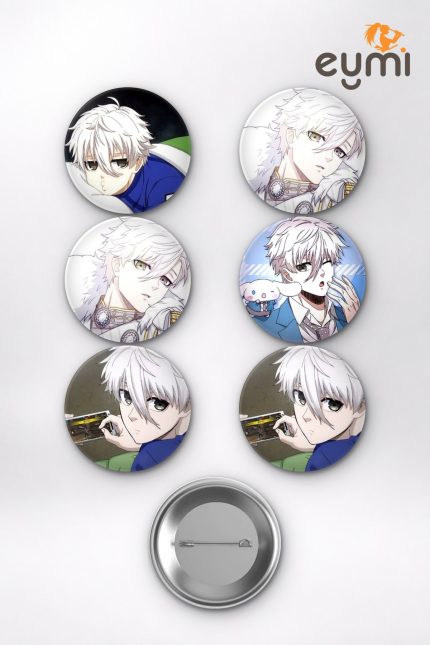 Blue Lock Nagi Seishiro Temalı Çanta Süsü Rozet İğneli Buton Rozet Seti Set 1 (6 ADET) (58 mm)