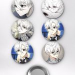Blue Lock Nagi Seishiro Temalı Çanta Rozeti İğneli Buton Rozet Seti Set 2 (6 ADET) (58 mm)