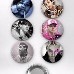 Stray Kids Bang Chan Lider K-Pop Temalı Çanta Rozeti İğneli Buton Rozet Seti (6 ADET) (58 mm)