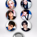 Stray Kids Felix, Hyunjin, Bang Chan ATE Albüm Konsepti K-Pop Temalı Çanta Süsü Rozet İğneli Buton Rozet Seti Set 1 (6 ADET) (58 mm)