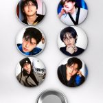 Stray Kids Felix, Hyunjin, Bang Chan ATE Albüm Konsepti K-Pop Temalı Çanta Süsü Rozet İğneli Buton Rozet Seti Set 2 (6 ADET) (58 mm)