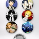Chainsaw Man Aki Hayakawa, Denji ve Moriarty Mix Temalı Çanta Süsü Rozet İğneli Buton Rozet Seti (6 ADET) (58 mm)